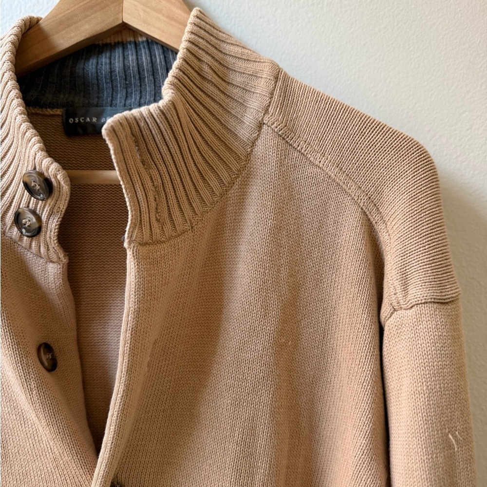 Oscar de la Renta men’s knit button up - Picture 4 of 5